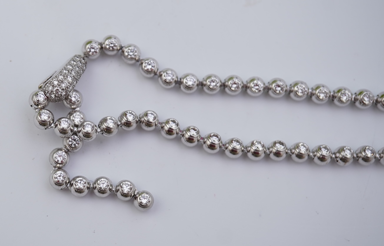 Cartier, a diamond necklace, 'Perles de Diamants', circa 2000
